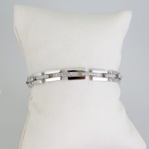 B1632 Bracelet - Pulseras - Zircon Stone - Silver Color