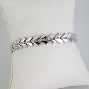 B1635 Bracelet - Pulseras -Plain - Silver Color