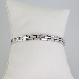 B1636 Bracelet - Pulseras - Zircon Stone - Silver Color
