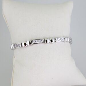 B1637 Bracelet - Pulseras - Zircon Stone - Silver Color