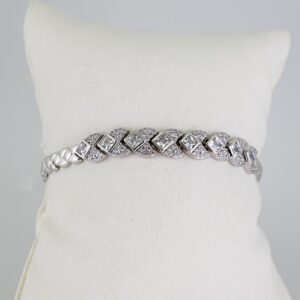 B1638 Bracelet - Pulseras - Zircon Stone - Silver Color