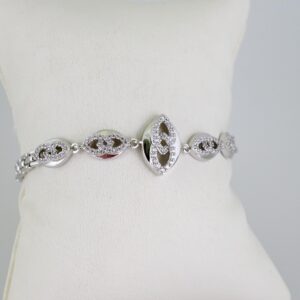 B1639 Bracelet - Pulseras - Zircon Stone - Silver Color