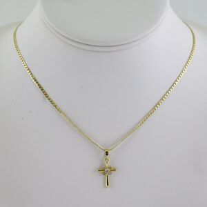 SET1751 Cadenas - Colgante -  Chain W - Pendants - 14K Real Color - Zircon Stone - 2mmX50cm