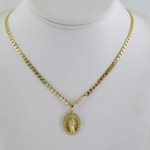 SET1755 Cadenas - Colgante -  Chain W - Pendants - 14K Real Color - Zircon Stone - 3mmX50