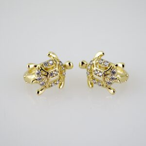 E2546 Earrings - Aretes - Zircon Stone - 14K Real Color