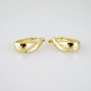 E2552 Earrings - Aretes - Plain - 14K Real Color