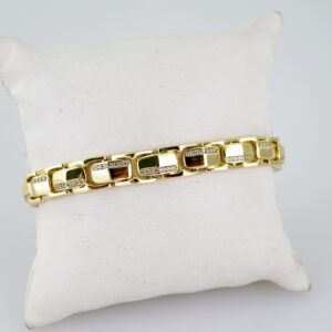 B1645 Bracelet - Pulseras - Zircon Stone - 14K Real Color