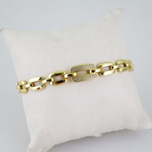 B1646 Bracelet - Pulseras - Zircon Stone - 14K Real Color