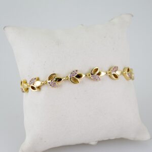 B1650 Bracelet - Pulseras - Zircon Stone - 14K Real Color