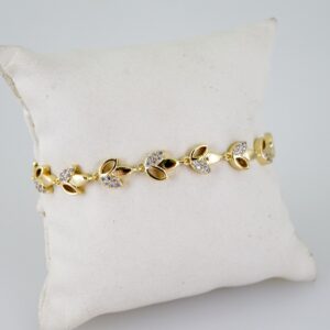 B1652 Bracelet - Pulseras - Zircon Stone - 14K Real Color