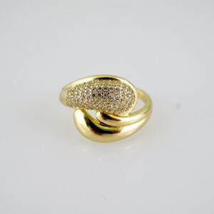 R778 RING - ANILLO - Zircon Stone - 14K Real Color