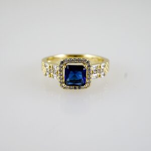 R779 RING - ANILLO - Zircon Stone - 14K Real Color