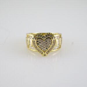R782 RING - ANILLO - Zircon Stone - 14K Real Color