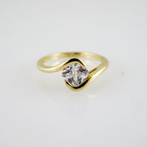 R785 RING - ANILLO - Zircon Stone - 14K Real Color