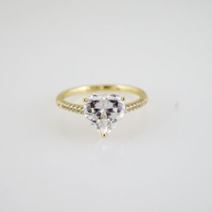 R788 RING - ANILLO - Zircon Stone - 14K Real Color