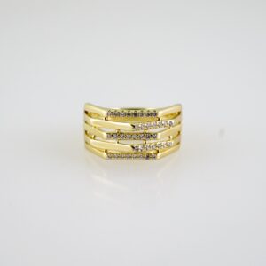 R793 RING - ANILLO - Zircon Stone - 14K Real Color
