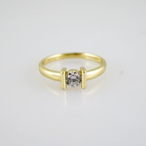 R798 RING - ANILLO - Zircon Stone - 14K Real Color