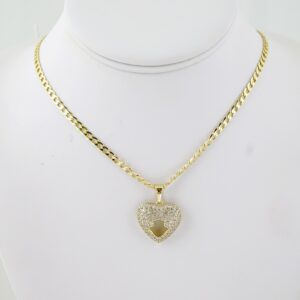 SET1773 Cadenas & Colgantes - Chain - Pendants -  14K Real Color - Zircon Stone 3mmX45cm