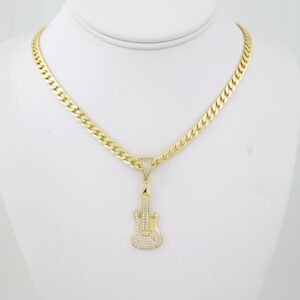 SET1776 Cadenas & Colgantes - Chain - Pendants -  14K Real Color -  Zircon Stone 6mmX60cm