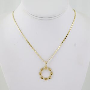 SET1779 Cadenas & Colgantes - Chain - Pendants -  14K Real Color - Zircon Stone 2mmX60cm