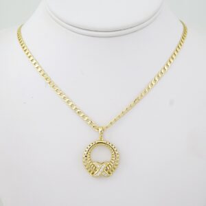 SET1784 Cadenas & Colgantes - Chain - Pendants -  14K Real Color - Zircon Stone - 3mmX60cm