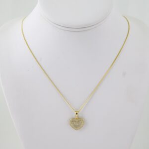 SET1788 Cadenas & Colgantes - Chain - Pendants -  14K Real Color -  Zircon Stone 2mmX60cm