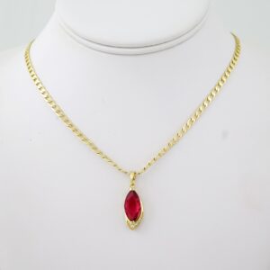 SET1792 Cadenas & Colgantes - Chain - Pendants -  14K Real Color - Zircon Stone - 3mmX45cm