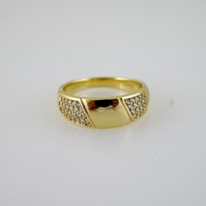 R802 RING - ANILLO - Zircon Stone - 14K Real Color