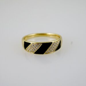 R803 RING - ANILLO - Zircon Stone - 14K Real Color