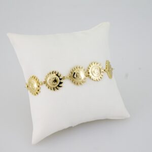 B1657 Bracelet - Pulseras - Plain - 14K Real Color