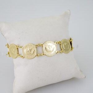 B1659 Bracelet - Pulseras - Plain - 14K Real Color