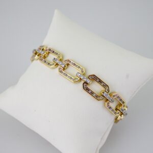 B1660 Bracelet - Pulseras - Zircon Stone - 14K Real Color