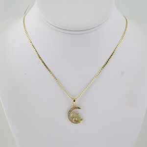 SET1794  Cadenas & Colgantes - Chain - Pendants - Zircon Stone - 14K Real Color - 2mmX50cm