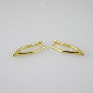E2590 Earrings - Aretes - Plain - 14K Real Color