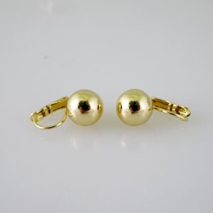 E2596 Earrings - Aretes - Plain - 14K Real Color
