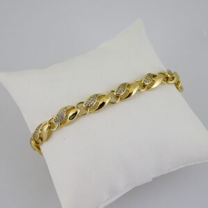B1668 Bracelet - Pulseras - Zircon Stone - 14K Real Color