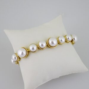 B1671 Bracelet - Pulseras - 14K Real Color - Pearl