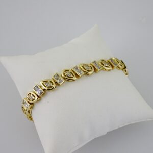 B1672 Bracelet - Pulseras - Zircon Stone - 14K Real Color
