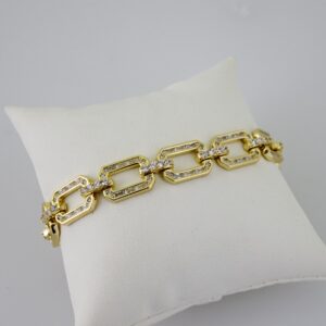 B1673 Bracelet - Pulseras - Zircon Stone - 14K Real Color