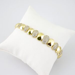 B1675 Bracelet - Pulseras - Zircon Stone - 14K Real Color