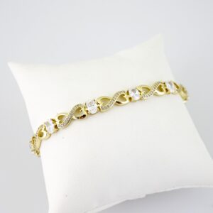 B1676 Bracelet - Pulseras - Zircon Stone - 14K Real Color