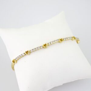 B1678 Bracelet - Pulseras - Zircon Stone - 14K Real Color