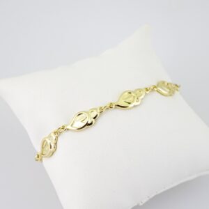 B1681 Bracelet - Pulseras - Plain - 14K Real Color