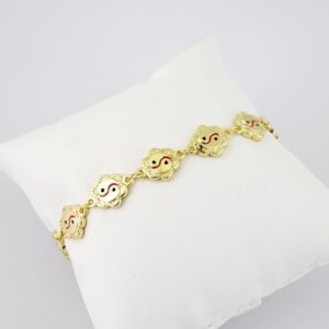 B1682 Bracelet - Pulseras - Plain - 14K Real Color