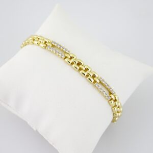 B1684 Bracelet - Pulseras - Zircon Stone - 14K Real Color