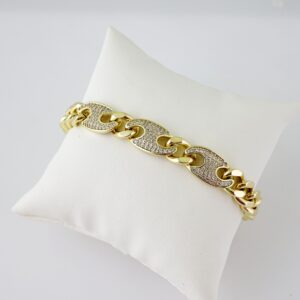 B1686 Bracelet - Pulseras - Zircon Stone - 14K Real Color