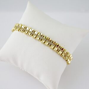 B1688 Bracelet - Pulseras - Plain - 14K Real Color