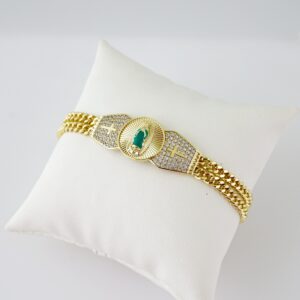 B1689 Bracelet - Pulseras - Zircon Stone - 14K Real Color