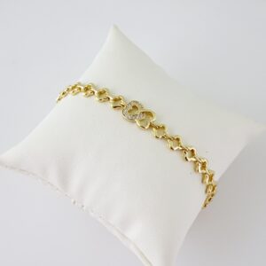 B1698 Bracelet - Pulseras - Zircon Stone - 14K Real Color