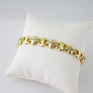 B1699 Bracelet - Pulseras - Zircon Stone - 14K Real Color